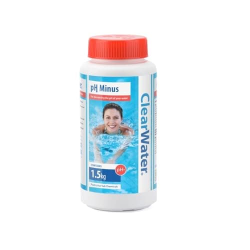 Image of Clearwater pH Minus Decreaser, 3 kg Granules for Hot Tub, Spa & Swimming Pool Water Treatment, Lowers pH & Improves Water Balance