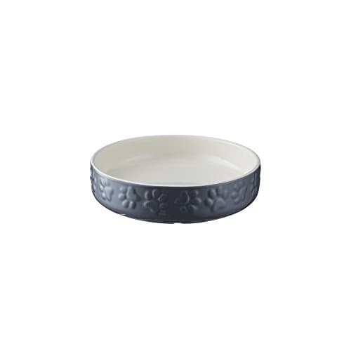 Image of Mason Cash Colour Mix Grey Cat Saucer 13cm |200ml Durable Stoneware Pet Bowl for Food & Water | Dishwasher, Freezer & Microwave Safe