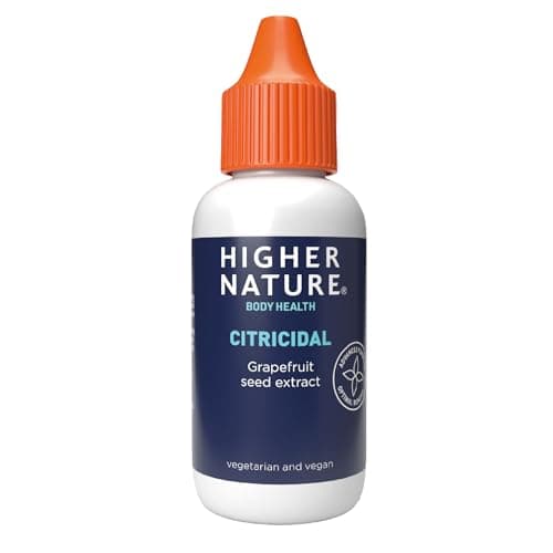 Image of Higher Nature Citricidal Grapefruit Seed Extract - Digestive Support - Made with Grapefruits - Gluten Free - Vegetarian & Vegan - 25ml