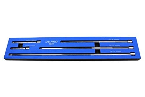 Image of US PRO 3/8" Drive Extension Bar Set 5pc Extra Long 100mm - 600mm 4031