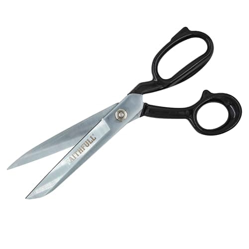 Image of Faithfull Tailor Shears – Textile Cutting Scissors, Wear Resistant Carbon Steel with Chrome Plated Finish for Sharp & Accurate Cuts on Heavy & Lightweight Fabric, Thread, Yarn - 262mm (10.3in)