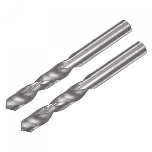 Image of sourcing map Solid Carbide Drill Bits, 4.1mm C2/K20 Tungsten Carbide Jobber Drill Bits Straight Shank Drilling Tool for Stainless Steel Aluminum Iron Metal Plastic 2pcs