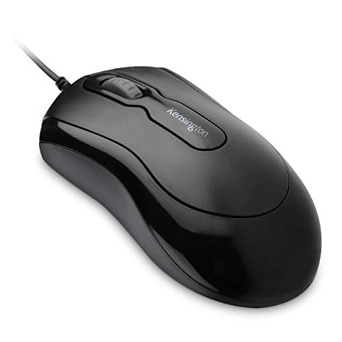 Image of Kensington USB Wired Mouse, USB 3.0 Computer Mouse, 1000 DPI Optical Tracking, Ambidextrous 3-Button with Scroll Wheel, Compatible with Laptop, PC, Mac - Black (K72356EU)