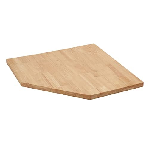 Image of BUNKER 33210 Modular Hardwood Worktop for Corner Cabinet, 865mm