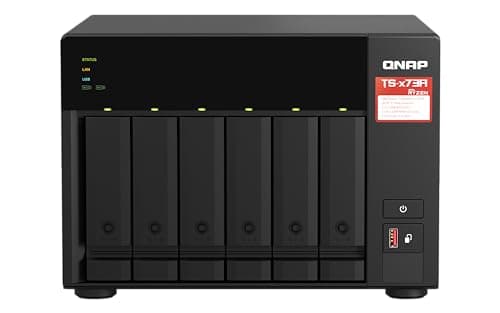 Image of QNAP TS-x73A-8G + QSW-1105-5T bundle: AMD Ryzen 2.2 GHz quad-core 2.5GbE NAS with M.2 NVMe SSD support and PCIe expansion for 10GbE, paired with a 2.5G switch (TS-673A-SW5T)