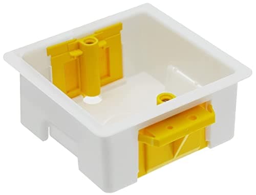 Image of Litt up Single Dry Lining Back Box/Pattress Box 35mm 1 Gang, White, Premium Quality Strong Box