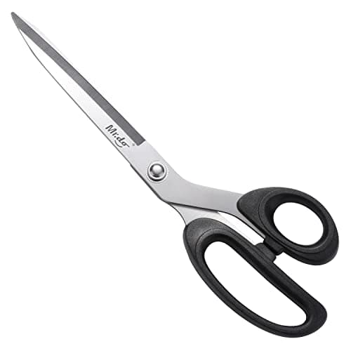 Image of Mr.do Fabric Scissors 10 inch Sewing Scissors All Purpose Sharp Heavy Duty for Cutting Clothes Leather Classic Stainless Steel Professional Fabric Shears for Tailor Office Home