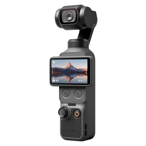Image of DJI Osmo Pocket 4 Essential Combo, Pocket Gimbal Vlog Camera, 1″ CMOS & 4K/240fps, 3‑Axis Stabilization, 2× Lossless Zoom, 14‑Stop Dynamic Range, 107GB Built‑In Storage, Handle With 1/4″ Thread