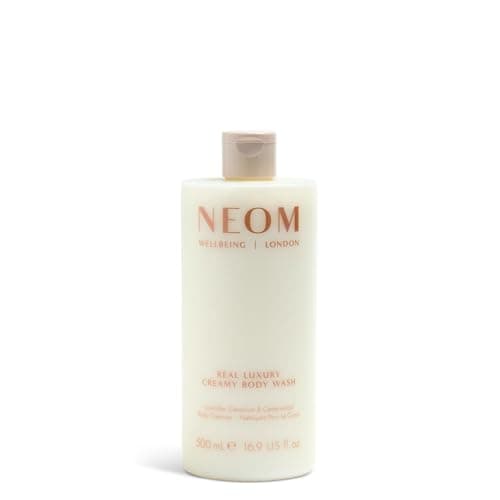 Image of NEOM Real Luxury Creamy Body Wash, 500ml | Lavender, Geranium & Cedarwood I 100% Natural Fragrance I Creamy and Calming