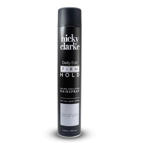 Image of Three Pears Limited Nicky Clarke Daily Edit Firm Hold Hairspray 750ml – Professional Salon Size Spray, Flexible Brushable Hold, Smooth Finish (Firm Hold)