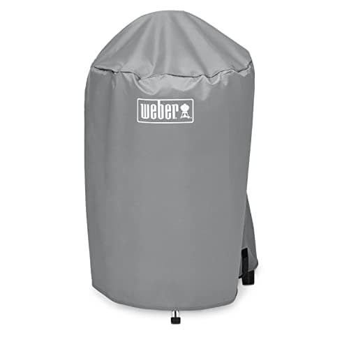 Image of Weber 18‑Inch Charcoal Kettle Grill Cover – Lightweight, Durable, Weather‑Resistant Protection for 18" Weber Charcoal Grills, Easy Slip‑On Design