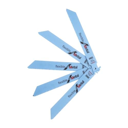 Image of OTOTEC Reciprocating Saw Blades Flexible for Bosch Saws S922BF Uni-Shank Replacement Metal Cutting Blades Tool Kit 150mm Pack of 5
