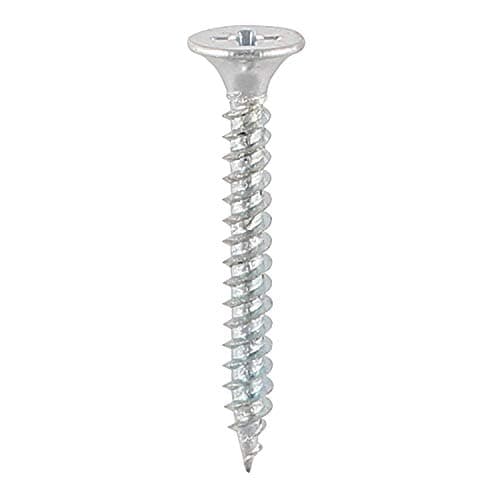 Image of TIMco BZP Collated Fine Drywall Screw - 3.5 x 38 - Zinc - Box of 1000, Silver