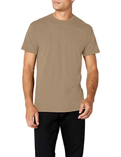 Image of Fruit of the Loom Men's Super Premium Short Sleeve T-Shirt, Khaki, X-Large