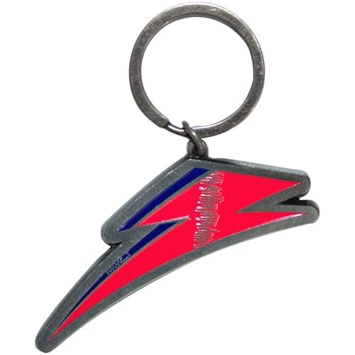 Image of Rock Off officially licensed products David Bowie Flash keyring Keychain One Size