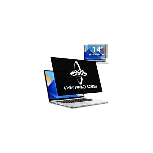 Image of LAMA 14" Laptop Screen Privacy Filter (16:10), 360° Privacy Screen Protector for Laptop, WxH: 301mm x 188mm, Anti Blue Light/Anti-Glare/UV/Peeping, Removable Screen Protector Filter