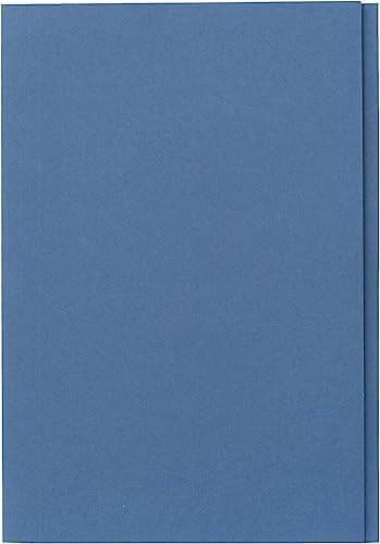Image of Exacompta - Ref FS315-BLUZ - Guildhall - Square Cut Folder, 35 x 24.2cm, 315gsm Premium Heavyweight Manilla, Holds A4 & Foolscap Documents, Blue Angel Certified - Blue, Pack of 100
