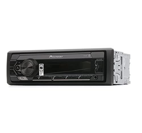 Image of Pioneer MVH-S320BT 1-DIN receiver with Bluetooth, Red illumination, USB, Spotify, Pioneer Smart Sync App and compatible with Android devices.