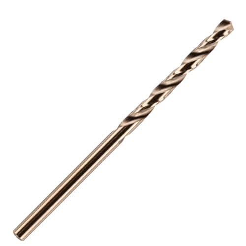 Image of HSS Gold Cobalt Jobber Drill Bit For Drilling Stainless Steel And Hard Steels/Metals. (2mm x 49mm (5/64") Cobalt Jobber Drill)