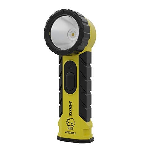 Image of Unilite ATEX-RA2 Prosafe Zone 0 Intrinsically Safe CREE LED Right Angle Torch IP54 | 350 Lumen | 4 x AA Batteries | 6.5 to 13 Hours Run Time