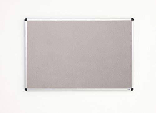 Image of Fire Retardant Light Grey Felt Noticeboard Office, Home and Schools – 1800mm x 1200mm