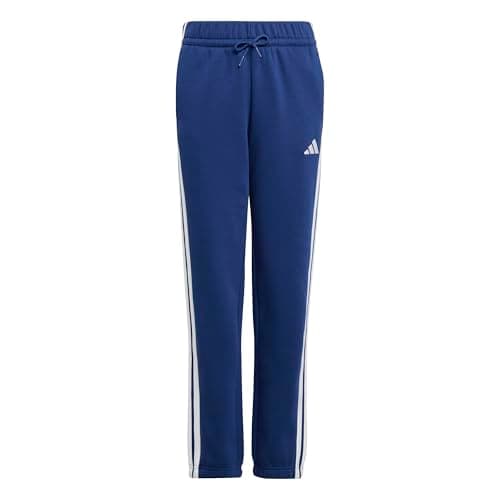 Image of adidas Unisex Kids Essentials 3 Stripes Pants, Dark Blue/White, 7-8 Years