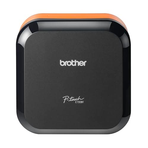 Image of Brother PT-E720BT P-touch CUBE Pro | App-based label printer | Handheld| Autocutter | Durable labels up to 24mm | Designed for professionals | UK plug