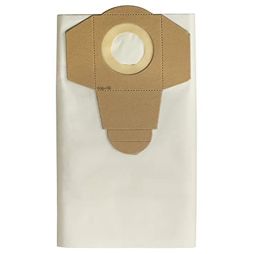Image of Vacmaster 950130 20L Fine Filtration Dust Bags for Wet & Dry Vacuum Cleaners and Dust Extractors (5 Pack), White