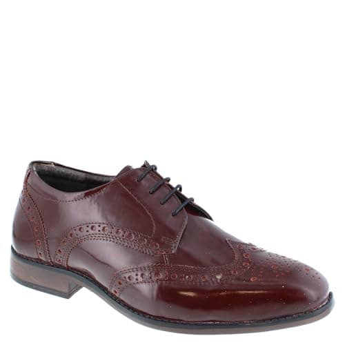 Image of HX London Barbican Brogues Oxblood Shine UK 9