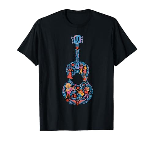Image of Coco Guitar Pattern T-Shirt