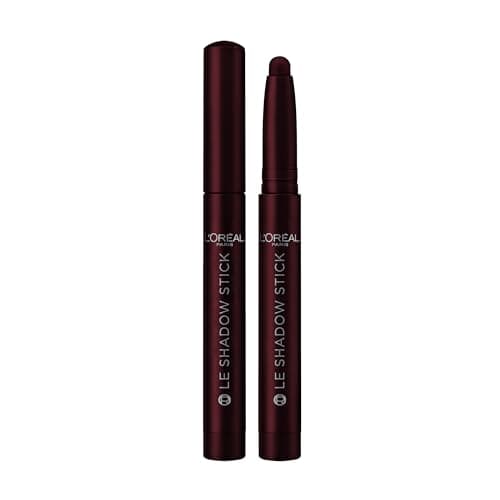 Image of L'Oréal Paris Eyeshadow Stick, Le Shadow Stick Les Smokeys Eyeshadow, Creamy, Blendable, Delivers Rich, Intense Colour in Just 1 Swipe, Shade 125 Starry Bordeaux
