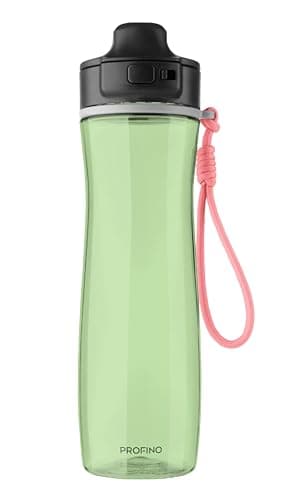 Image of PROFINO Active Sports Bottle, 750 ml, Green, Leak-Proof Tritan Water Bottle Sport with Flip Cap & Strap for One-Handed Drinking, BPA-Free, Perfect for Gym, Outdoor, School & Everyday Use
