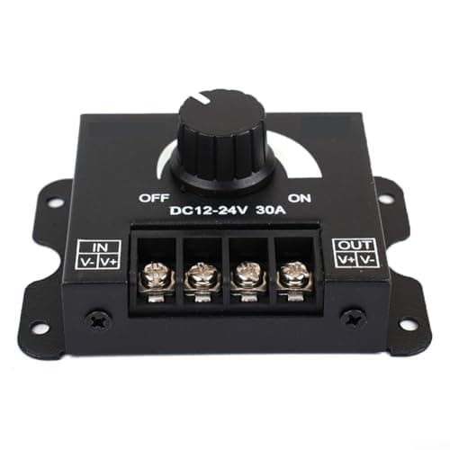 Image of DCDC Voltage Regulator Adjustable 30A Power Supply 12v 24V LED Dimmer for LED Strip Lighting Monochrome 5050 3528 with Control and Memory Function