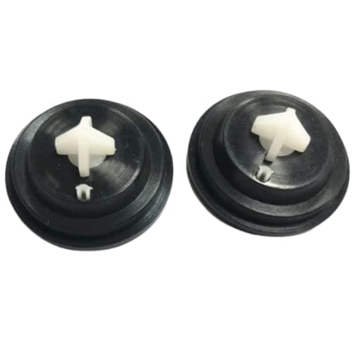Image of 2 x Inlet Float Valve Diaphragm Washer - Spare Rubber Ball Valve WASHERS - Replacement Diaphragm Washer - FITS for All SIAMP Inlet VALVES Black