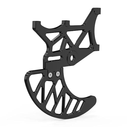 Image of Rear Brake Disc Protector Fit For Surron Light Bee X S L1E Front Rear Brake Disc Guard Fork Leg Cover Sprocket Caliper Protector Kit(Black Rear)
