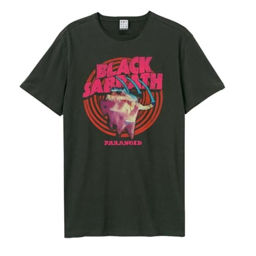 Image of Black Sabbath Amplified Collection - Paranoid Men T-Shirt Charcoal XL, 100% Cotton, Regular