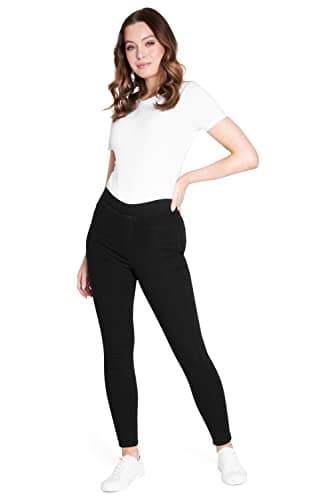 Image of CityComfort Womens Jegging Jeans, High Waisted Stretchy Denim Leggings (Black, 8)