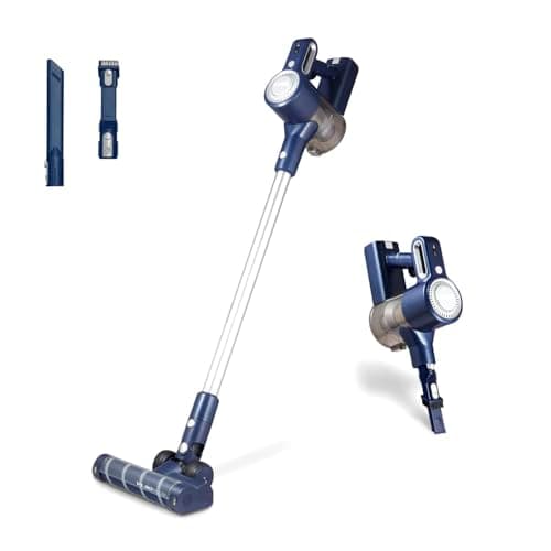 Image of Tower T513008 VL35 Cordless 3-in-1 Vacuum Cleaner with HEPA Filter & Anti-Tangle Floor Head, 1L, 22.2V, Dark Blue & Silver