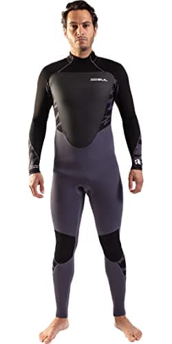Image of Gul Mens Response 3/2mm GBS Back Zip Wetsuit - Grey Black - Thermal Warm Heat Layer Layers Easy Stretch Waterproof