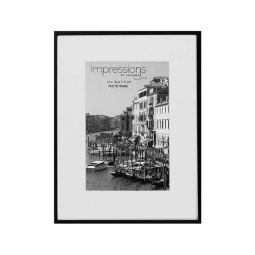 Image of Impressions Photo Frame Black 4"x6"