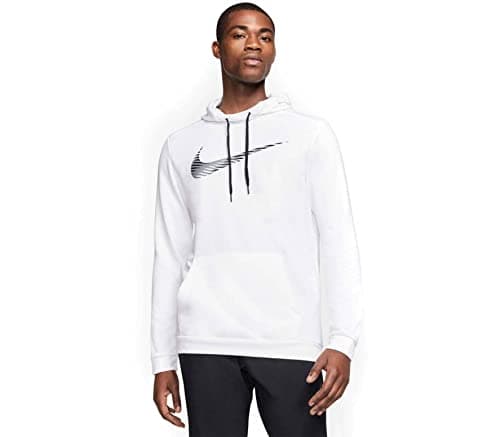 Image of Nike M Nk DRY Hoodie PO Swoosh Sweatshirt - White, 2XL-T