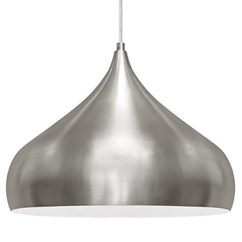 Image of Long Life Lamp Company Modern Nickel Polished Chrome Pendant Light Shade Dome Contemporary Kitchen Island Ceiling Lights M0181F