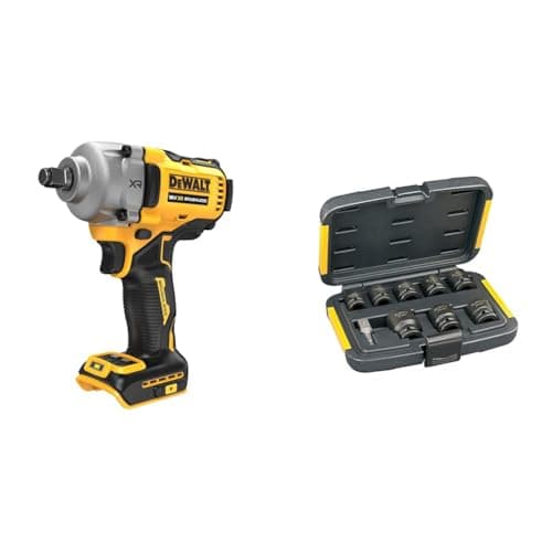 Image of DEWALT DCF891N-XJ 18V XR Brushless 1/2 inch Hog Ring Anvil Impact Wrench – Bare Unit + Suitable Power Tool Accessory