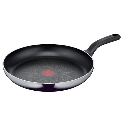 Image of Tefal D52608 Resist Frying Pan 32 cm Safe Titanium Non-Stick Coating Thermo-Signal Temperature Indicator Easy Cleaning Flame Protect Technology Black