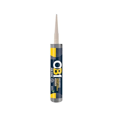 Image of OB1 Sandstone Multi-Surface Construction Sealant & Adhesive - Hybrid Polymer - Excellent Chemical Resistance - Water & Weather Resistant - 290ml