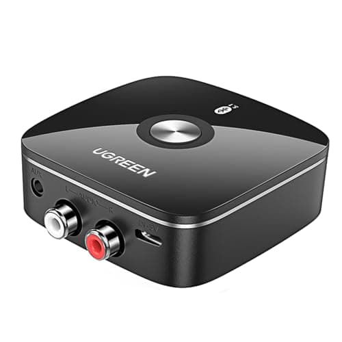 Image of UGREEN Bluetooth 5.1 Audio Receiver for HiFi With 3.5mm Aux and 2 RCA Ports, AptX HD, Noise Canceling, Dual Pairing, Long-Range Stereo Adapter for Smartphone, PC