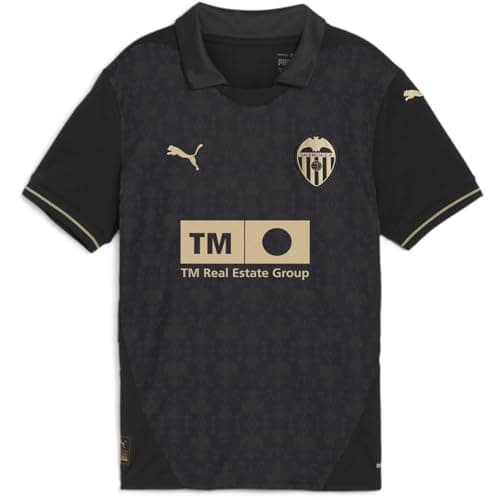 Image of PUMA Kids Valencia Away Shirt 2024 2025 Juniors Black 7-8 Years