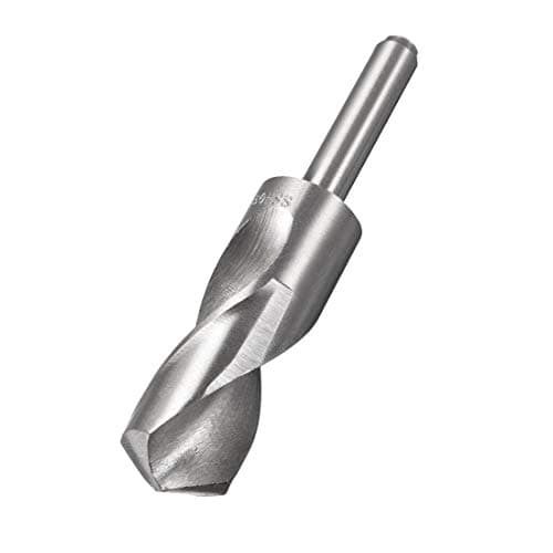 Image of sourcing map Reduced Shank Drill Bit 30mm High Speed Steel HSS 4241 with 1/2 Inch Straight Shank