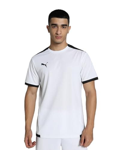 Image of PUMA Mens Teamliga Jersey Shirt, White/Black, XL EU