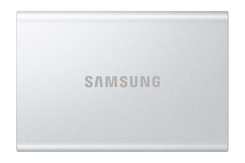 Image of Samsung Portable SSD T7 Resurrected 2TB, External Hard Drive, USB 3.2 Gen.2 High-Speed Storage, External SSD for iPhone 17, Mac, PC, Android Devices & Gaming Consoles, Metallic Silver, MU-PD2T0G/WW
